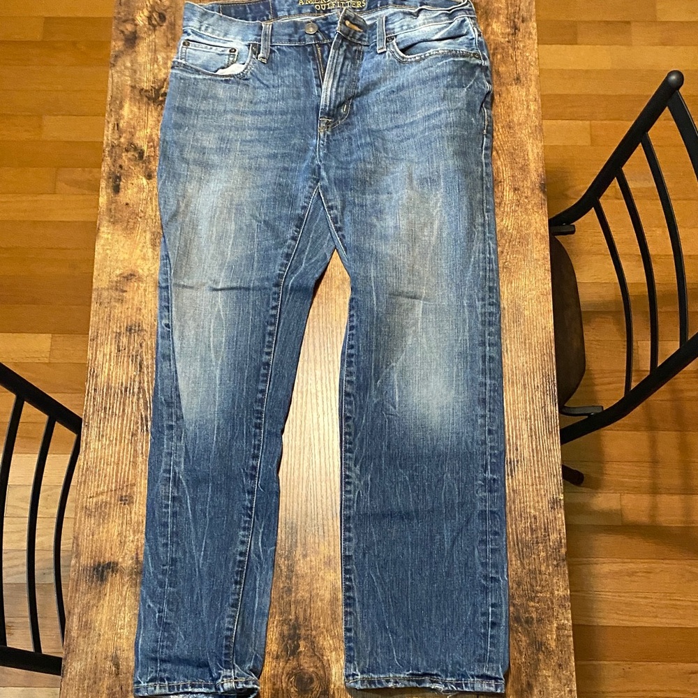 American Eagle Outfitters Blue Straight Jeans
